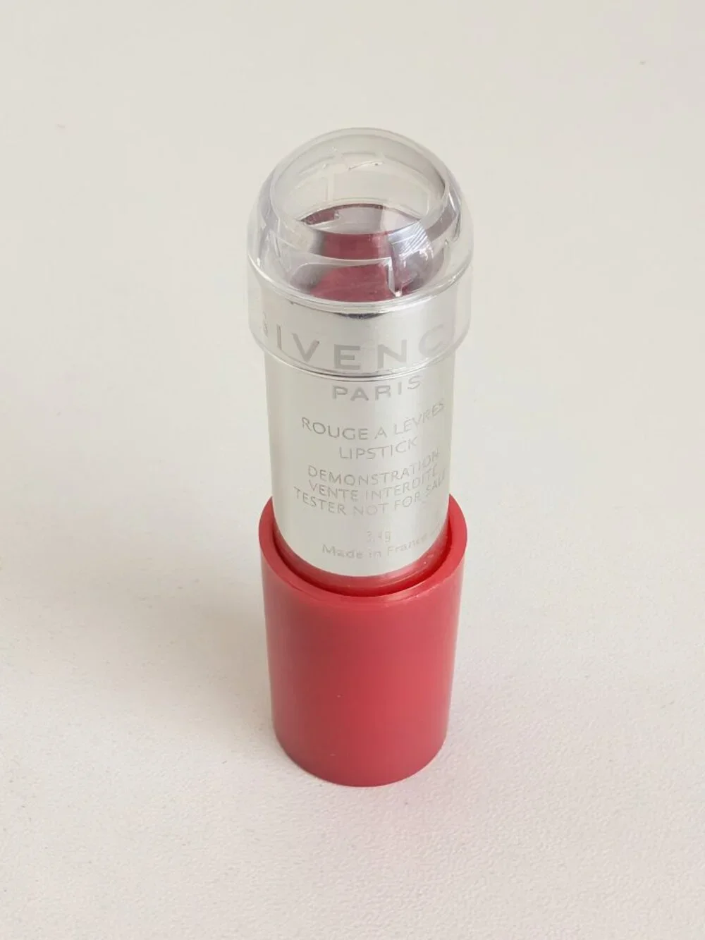 Givenchy Rouge Interdit Lipstick 12 Sensual Rose 3.4g New Clear Cap